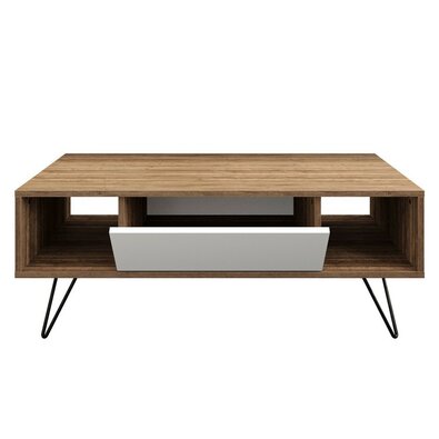 Konferenční stolek Mistico White and Walnut