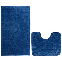 AmeliaHome Sada koupelnových předložek Bati tmavě modrá, 2 ks 50 x 80 cm, 40 x 50 cm AmeliaHome Sada koupelnových předložek Bati tmavě modrá, 2 ks 50 x 80 cm, 40 x 50 cm