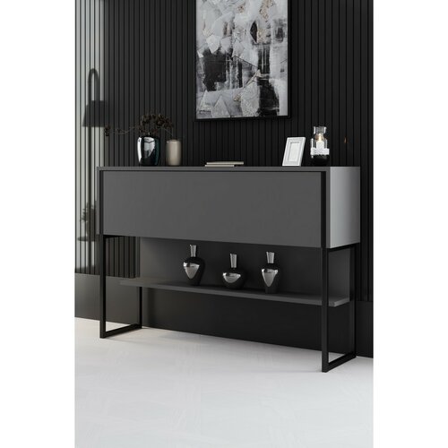 Comoda Luxe Antracit și Negru