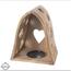 Orion Svečnik iz mangovega lesa Heart bell, 20 x14 x 23,2 cm