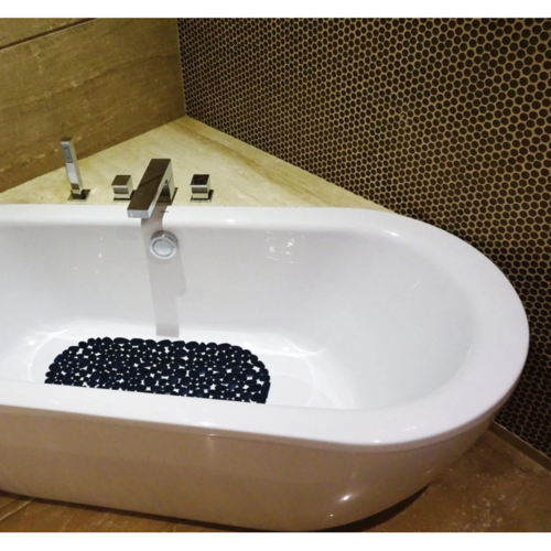 Spirella Suport antiderapant pentru cadă GALETS,negru, 99 x 39 cm