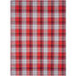 Prosop de bucătărie Home Elements Carouri roșu-gri, 50 x 70 cm, set 3 buc.