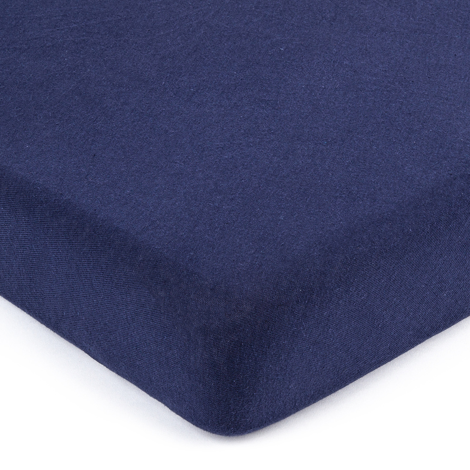 Cearșaf de pat 4Home jersey albastru închis, 90 x 200 cm 200