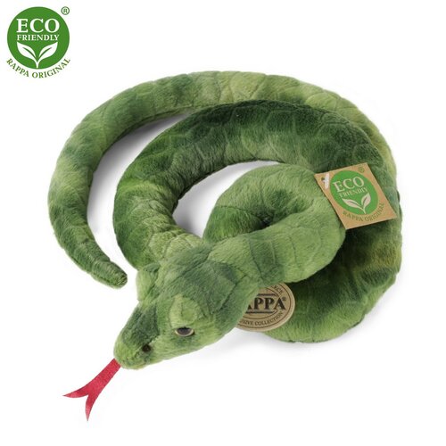 Rappa plüss kígyó zöld 90 cm ÖKO-barát