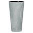 Kvetináč TUBUS SLIM BETON EFFECT s vkladom 25 cm, sivá
