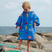 Kinderponcho surf Fishee blue, 50 x 60 cm