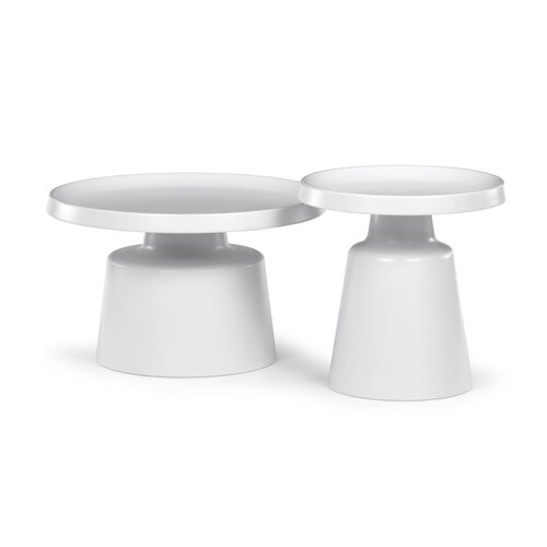 Beistelltisch-Set F4114 WT, weiß, 2 Stück