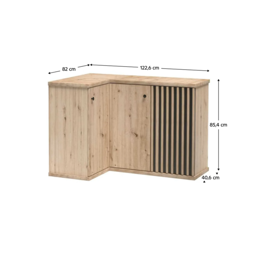 Rohová skříňka KOLI C-12, dub artisan