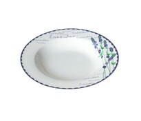 Toro Ceramiczny talerz głęboki Lawenda 21,5 cm Toro Ceramiczny talerz głęboki Lawenda 21,5 cm