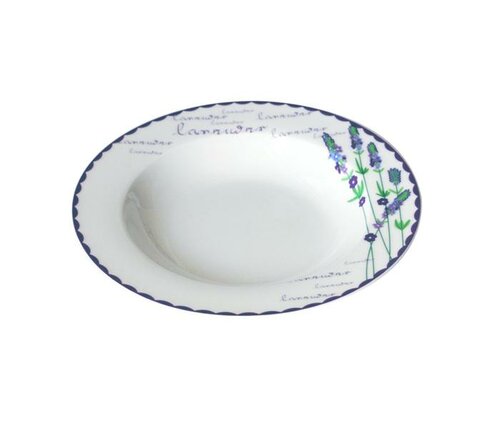 Toro Ceramiczny talerz głęboki Lawenda 21,5 cm