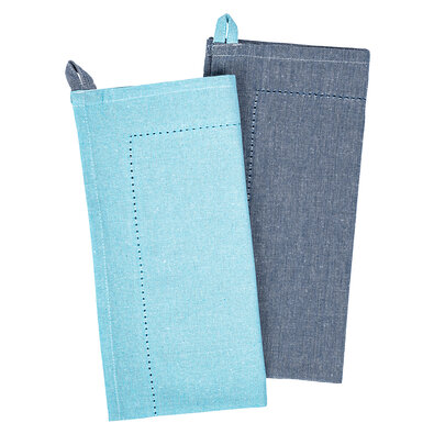 Krpa Heda modra, 50 x 70 cm, set 2 kos