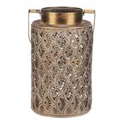 Декоративний металевий ліхтар LACE GOLD, золотий
