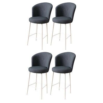 Sada barových židlí Fora Anthracite and White, 4 ks