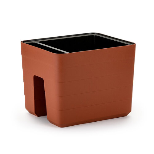 Plastia Selbstbewässernder Blumentopf Berberis 30, Terracotta