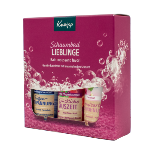 Kneipp Fürdőhab ajándék szett Boldog fürdőzés, 3 x100 ml