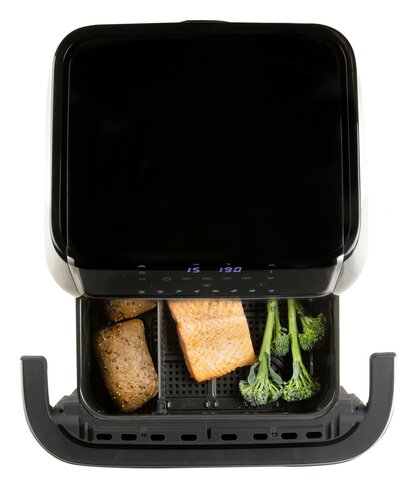 DOMO DO544FR horkovzdušná rodinná fritéza s průzorem, 10 l