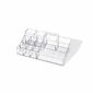 Organizator de cosmetice transparent Compactor, 14 compartimente