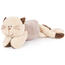 Pisică din pluș, culcată, 18 cm