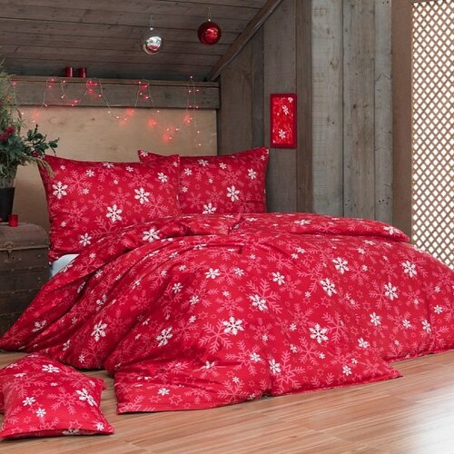 Matějovský Bombažno postelno perilo Deluxe Vločky,140 x 200 cm, 70 x 90 cm