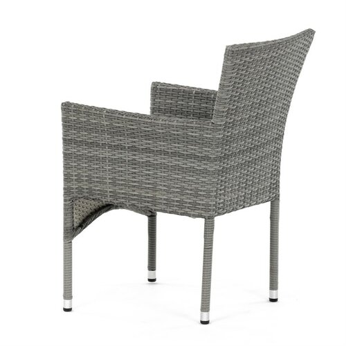 Autronic Kerti szék, fém, polirattan, szürke,AZC-S2118 GREY