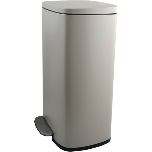 Coș de gunoi cu pedală soft-close Spirella Akira 50 l, gri-maro mat