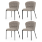 Set de scaune de sufragerie Bouclé CT-W1077 LAN2,4 buc