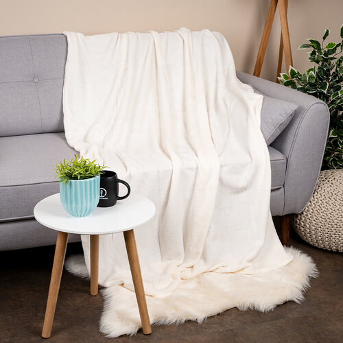 Fleece odeja Coral, krem, 125 x 150 cm