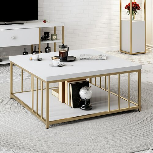 Couchtisch Zenn White and Gold
