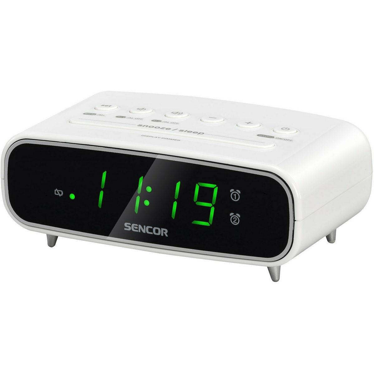 Sencor SRC 2600 W radiobudzik, biały