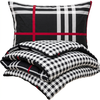 4Home Flanell-Bettwäsche Würfel Schwarz