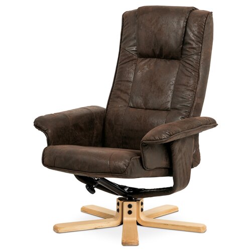 Scaun reglabil cu suport pentru picioare VintageBR3, maro