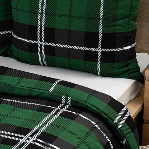 Lenjerie de pat din bumbac 4Home Green Classic,140 x 220 cm, 70 x 90 cm