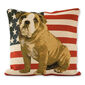 Față de pernă Jacquard Bulldog American, 45 x 45 cm