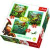 Trefl Puzzle Neobyčajný svet dinosaurov, 3 ks