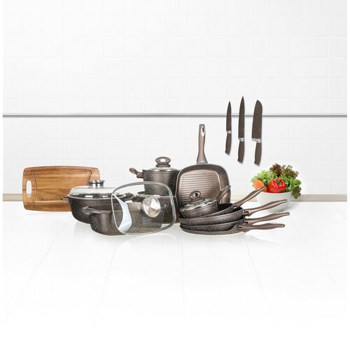 Banquet Premium ponev z neprijemljivo prevlekoTemno rjava 24 cm