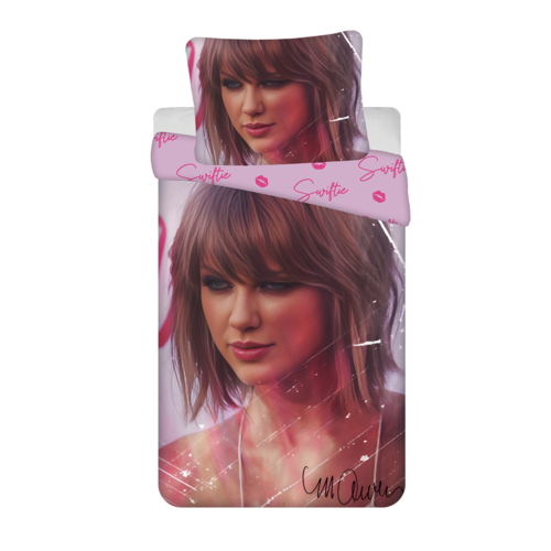 Lenjerie de pat din bumbac Jerry Fabrics Swiftie, 140 x 200 cm, 70 x 90 cm