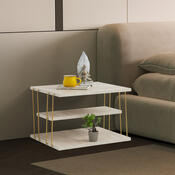 Odkládací stolek Lifon Gold Travertine