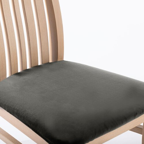 Restilo Spannbezug für Stuhlsitz Sento dunkelgrau, 40 x 40 + 5 cm