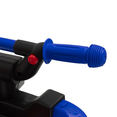 Baby Mix Tricicletă pentru copii cu bară deghidare Mega Prime EVA, albastră