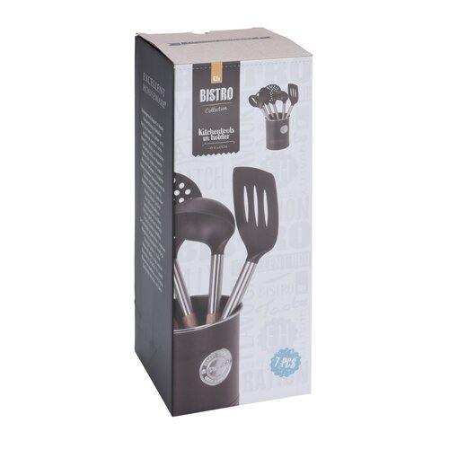 Excellent Houseware Set kuhinjskih pripomočkov vstojalu Bistro, 7 kosov