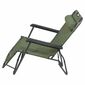 Șezlong pliabil Cattara 13516 Comfort , verde, 155x 61 cm