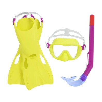 Bestway Set za potapljanje Lil Flapper – plavutke,očala, dihalka, roza