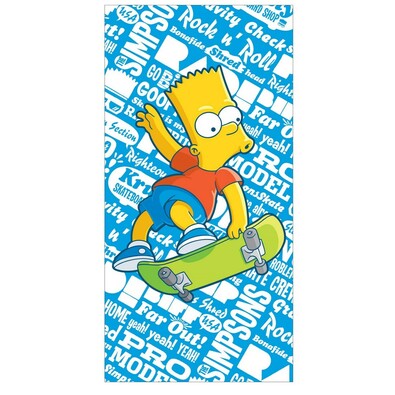Ręcznik kąpielowy The Simpsons Bart, 75 x 150 cm