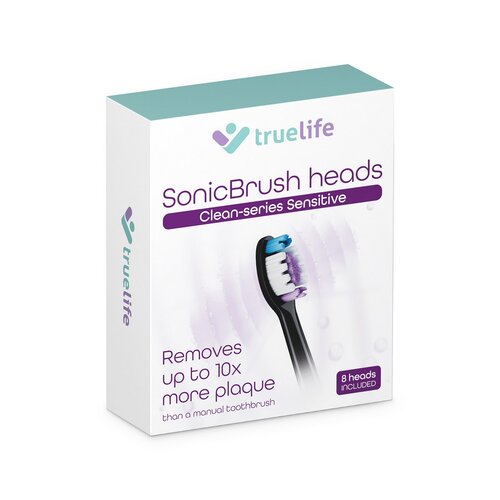 TrueLife Náhradná hlavica Sensitive na SonicBrush Clean-series, 8 ks