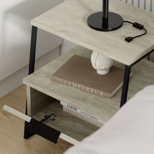 Nachttisch Pal Travertine