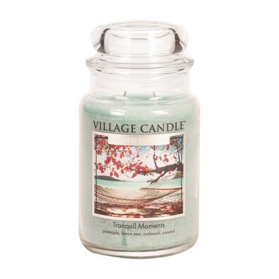 Village Candle Vonná svíčka ve skle Jedinečné okamžiky - Tranquil Moments, 645 g