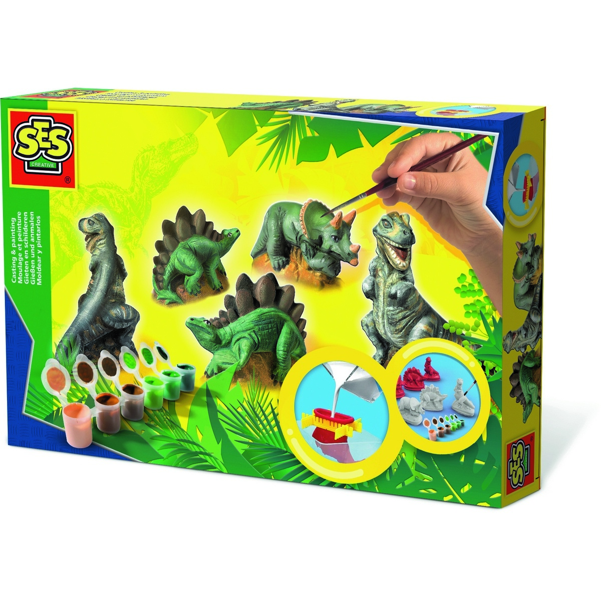 SES Plaster Potrójny Zestaw Dinozaurów