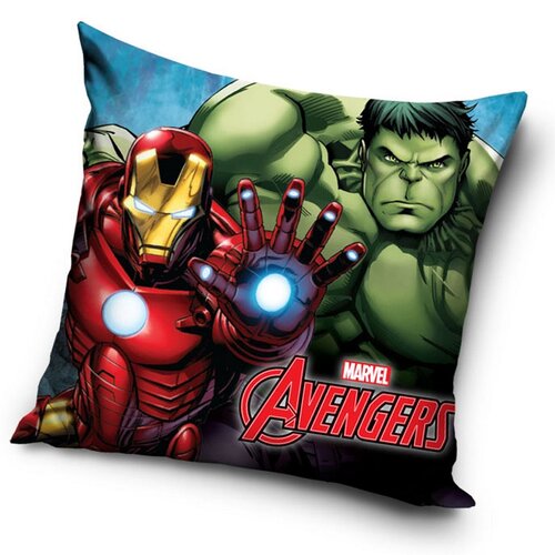 Povlak na polštářek Avengers Hulk a Iron-Man, 40 x 40 cm