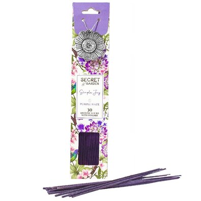 Arome Secret garden 30 ароматичних паличок + металевий тримач, Purple Haze
