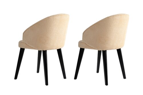 Esszimmerstuhl-Set Bentley Beige and Black, 2 Stück